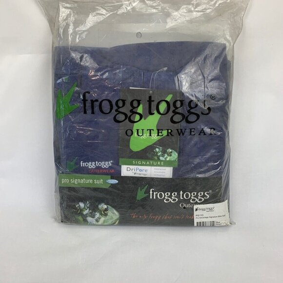 Frogg Toggs Outerwear Pro Advantage Signature Bibb Suit Blue Small PS110 - Picture 7 of 7